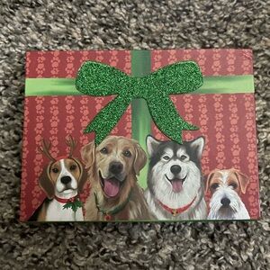Christmas Dogs gift card box